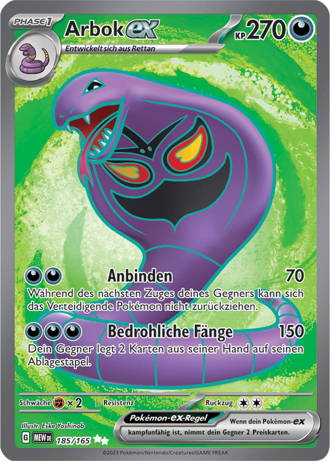 Arbok-ex – 185/165