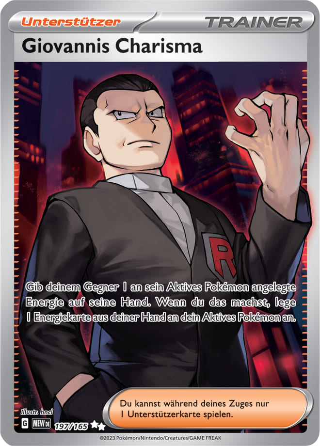 Giovannis Charisma – 197/165