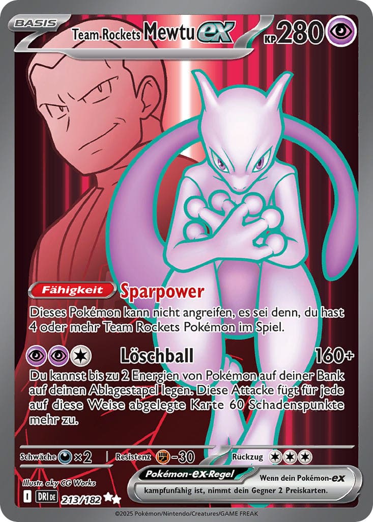 Team Rockets Mewtu-ex – 213/182