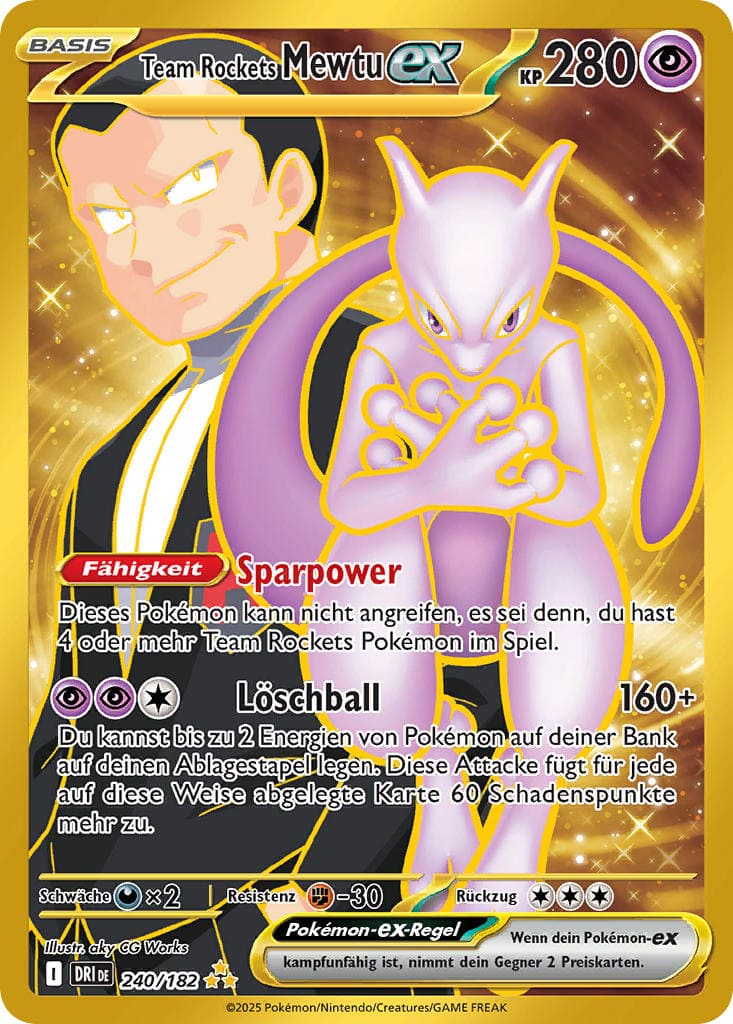 Team Rockets Mewtu-ex – 240/182